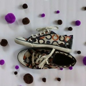 Coach canvas shoes sneakers 9 Barrett